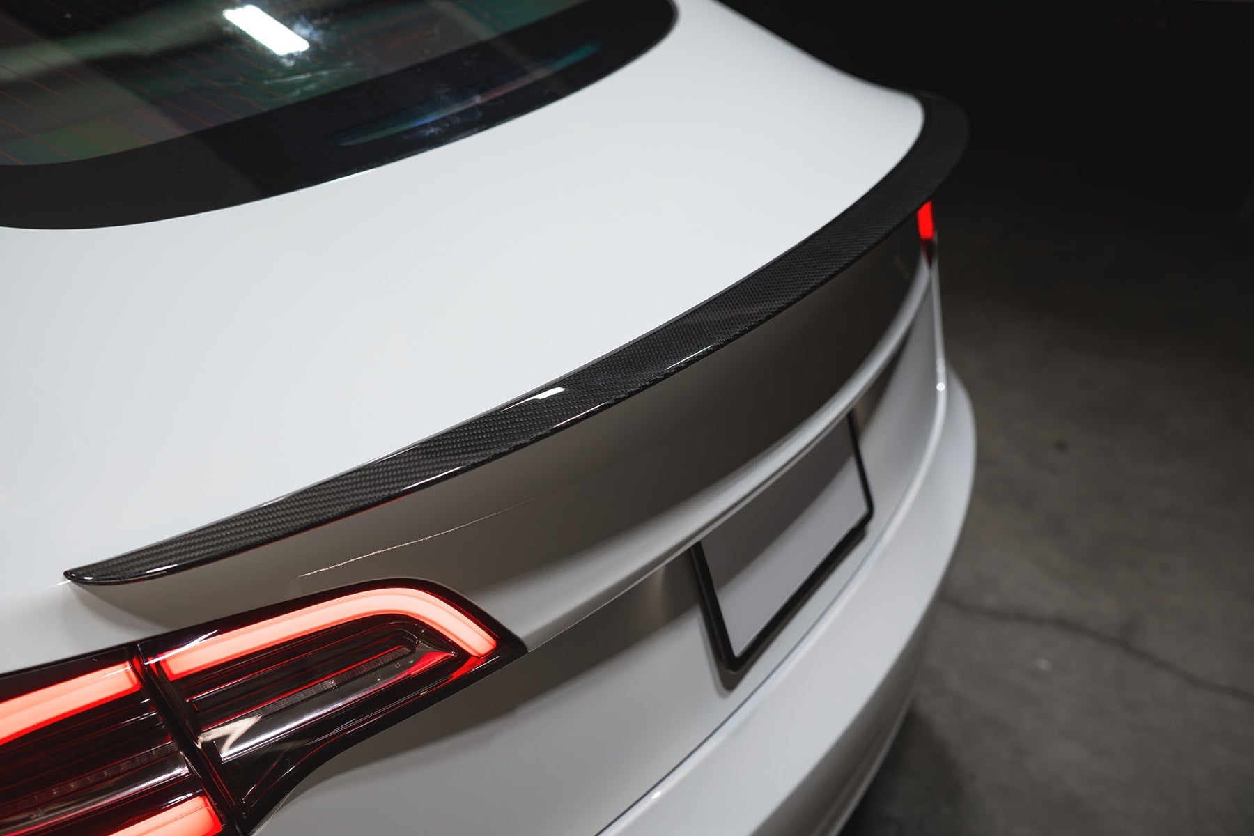 2017-2023 Tesla Model 3 (1st Gen) PF Style Dry Carbon Fiber Trunk Spoiler | FYBR Aerodynamics