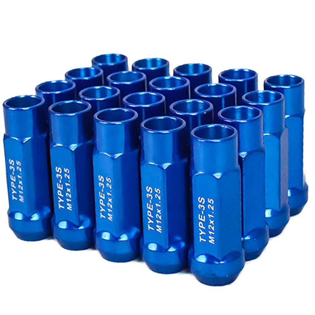 Godspeed New Type 3-X 55mm Steel Open End Lug Nuts 20 pcs. Set M12 X 1.25 (view 7)