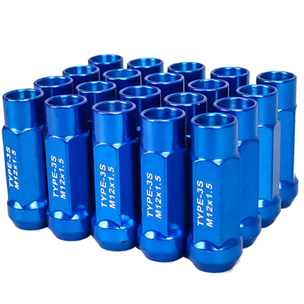 Godspeed New Type 3-X 55mm Steel Open End Lug Nuts 20 pcs. Set M12 X 1.5 (view 6)