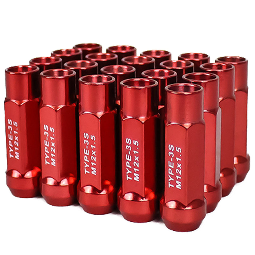 Godspeed New Type 3-X 55mm Steel Open End Lug Nuts 20 pcs. Set M12 X 1.5 (view 14)