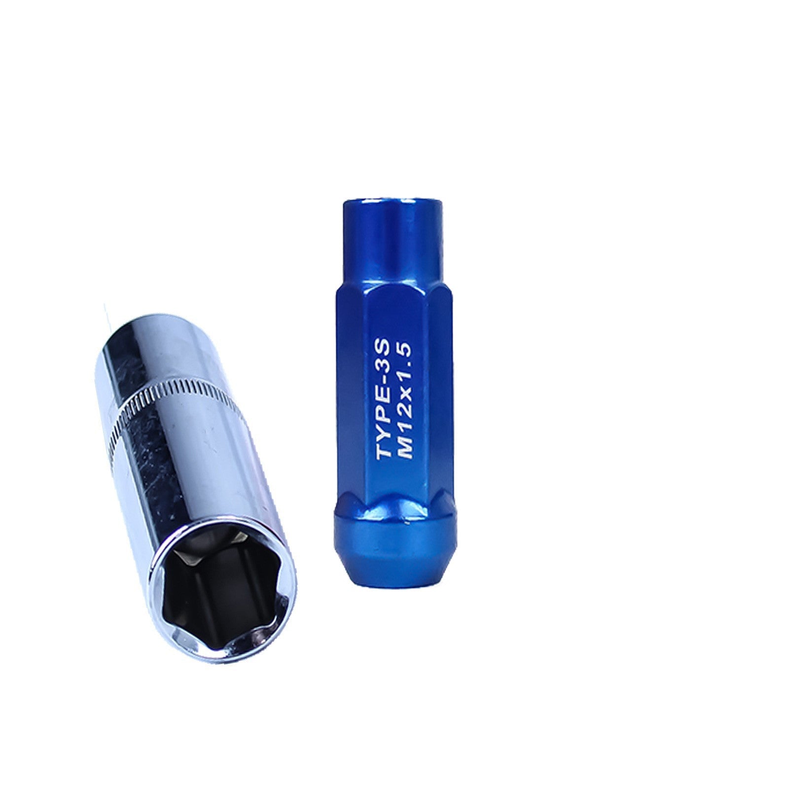Godspeed New Type 3-X 55mm Steel Open End Lug Nuts 20 pcs. Set M12 X 1.5 (view 7)