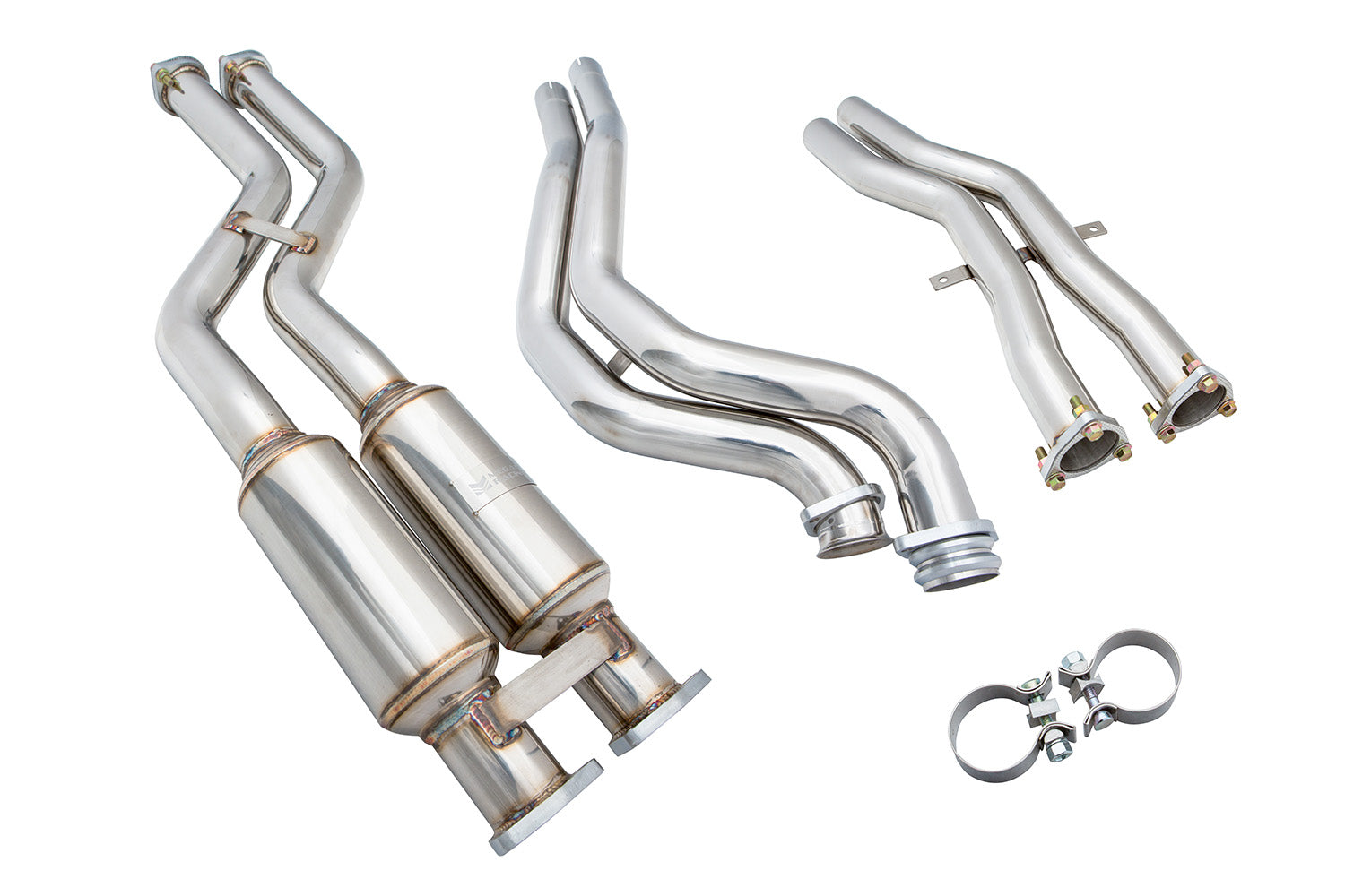 Megan Racing Mid Pipe for BMW E46 M3 2001-2006 - T-304 Stainless Steel MIDPIPE-BE46M3 (view 2)