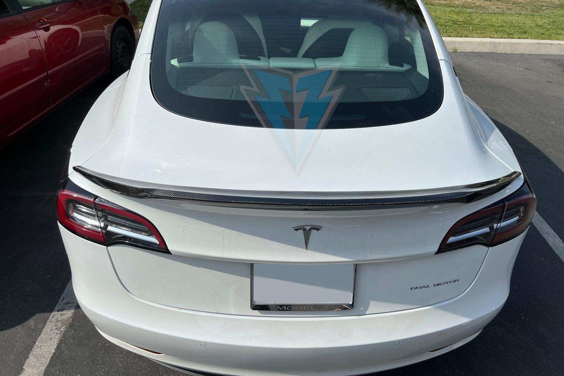 2017-2023 Tesla Model 3 (MK1) RS Style Carbon Fiber Trunk Spoiler | FYBR Aerodynamics