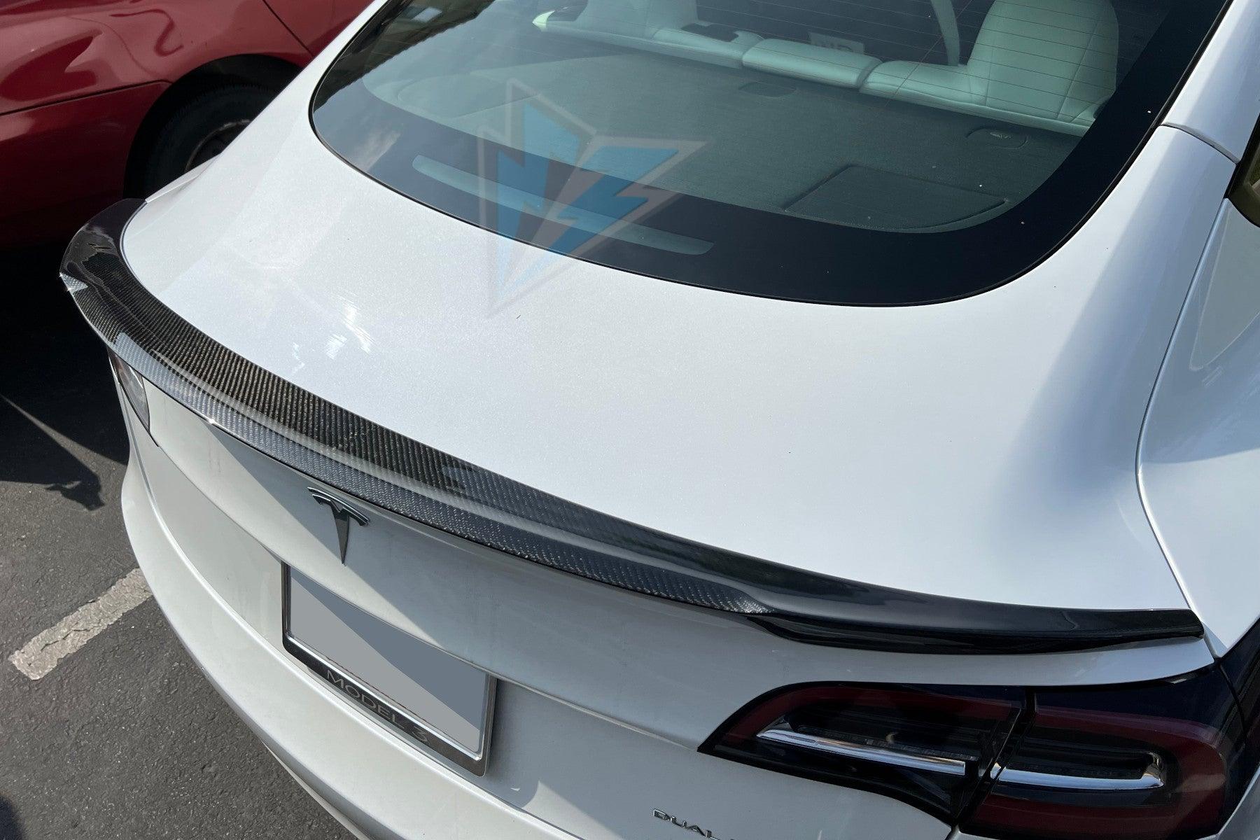 2017-2023 Tesla Model 3 (MK1) RS Style Carbon Fiber Trunk Spoiler | FYBR Aerodynamics