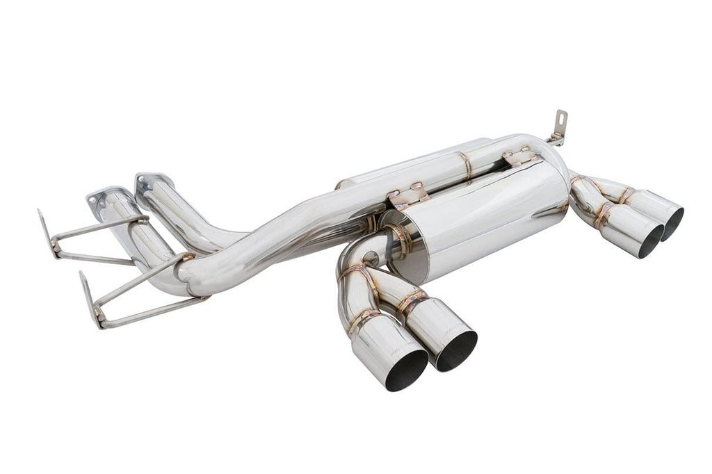 Megan Racing Axle Back Exhaust for 2001-2006 BMW M3 - T-304 Stainless, Dual Tip (view 3)