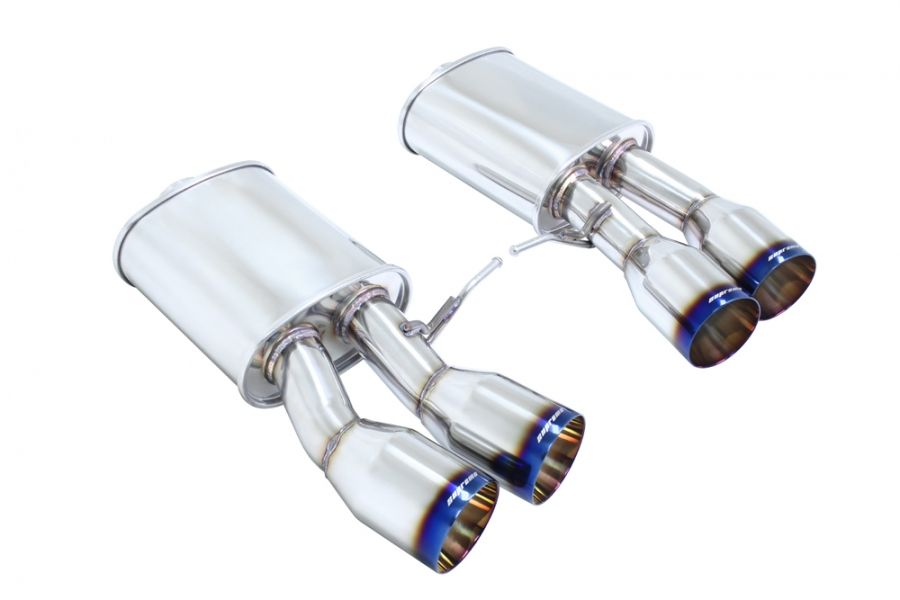 Megan Racing - Supremo Axle Back Exhaust for BMW M6 Coupe 2013-2019 T-304 Stainless Burnt Tip (view 1)