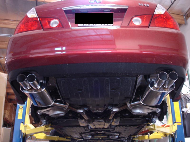 Megan Racing Axle-Back Exhaust for 2006-2010 Infiniti M35/M45 Dual 2.5" Tips Stainless Steel MR-ABE-IM05 (view 4)