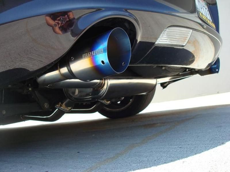 Megan Racing Axle-Back Exhaust for Lexus SC430 2002-2010 Dual 4" Burnt Tips Stainless Steel (view 4)