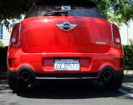 Megan Racing - Axle Back Exhaust for 2011-2016 Mini Cooper Countryman R60 Stainless Rolled Tips (view 6)