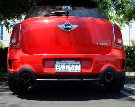 Megan Racing - Axle Back Exhaust for 2011-2016 Mini Cooper Countryman R60 Stainless Rolled Tips (view 3)