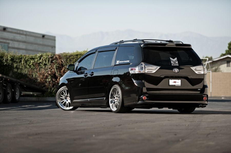 Megan Racing Axle Back Exhaust for 2011-2020 Toyota Sienna SE - Stainless Rolled Tip (view 4)