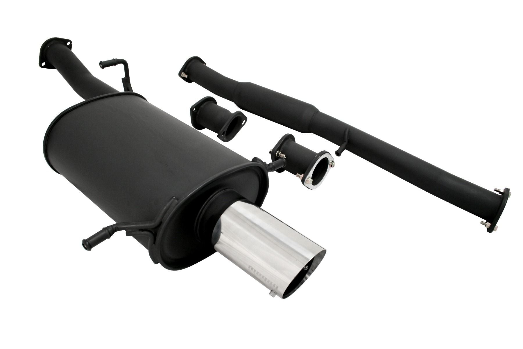 Megan Racing - Cat-Back Exhaust System for Subaru Impreza WRX STI 2002-2007 3 Pipe W/Polish 4" Tip With 2.5" Adapter (view 2)