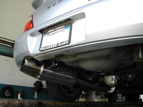 Megan Racing Cat-Back Exhaust System for 2002-2007 Subaru Impreza WRX STI 3" Stainless Steel MR-CBS-A-V2 (view 3)