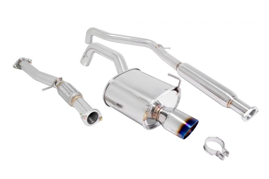Megan Racing Cat-Back Exhaust for 2012+ Fiat 500 Stainless Steel 3.5x4.5 Roll Tip (view 2)