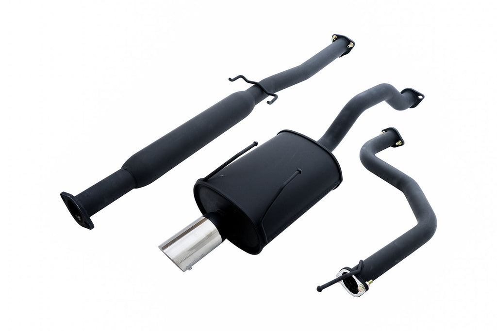 Megan Racing Cat Back Exhaust System 2.5" Pipe Black for Honda Civic 1992-2000 2-Door, 4-Door, Hatchback - MR-CBS-HC92-OEB (view 3)