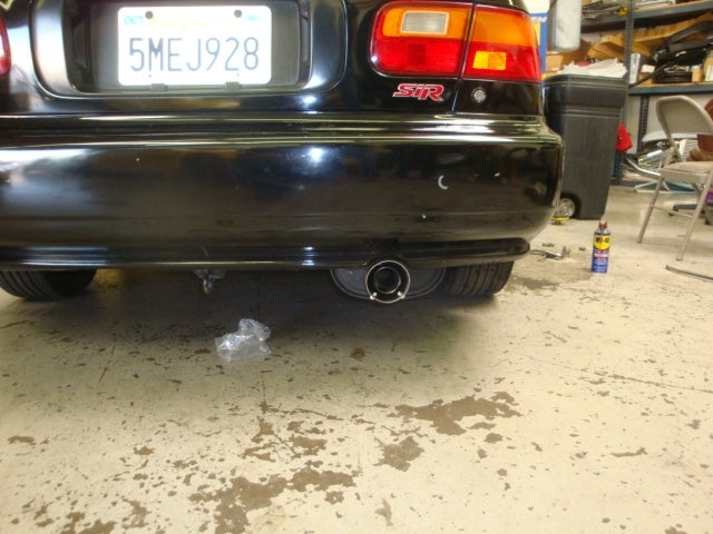 Megan Racing Cat Back Exhaust System 2.5" Pipe Black for Honda Civic 1992-2000 2-Door, 4-Door, Hatchback - MR-CBS-HC92-OEB (view 4)