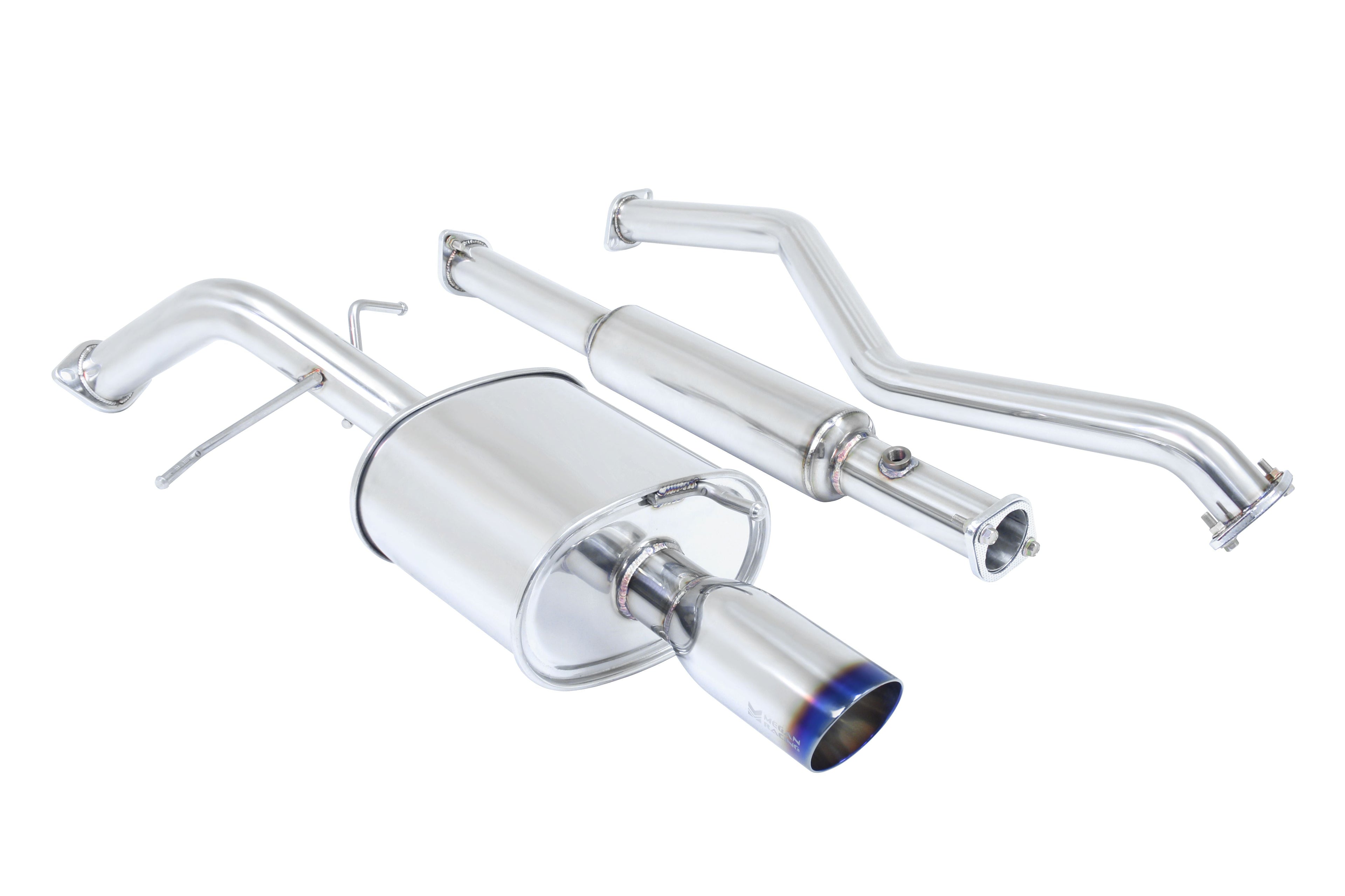 Megan Racing Cat-Back Exhaust System for 2002-2006 Mitsubishi Lancer - Stainless Rolled Tips (view 4)