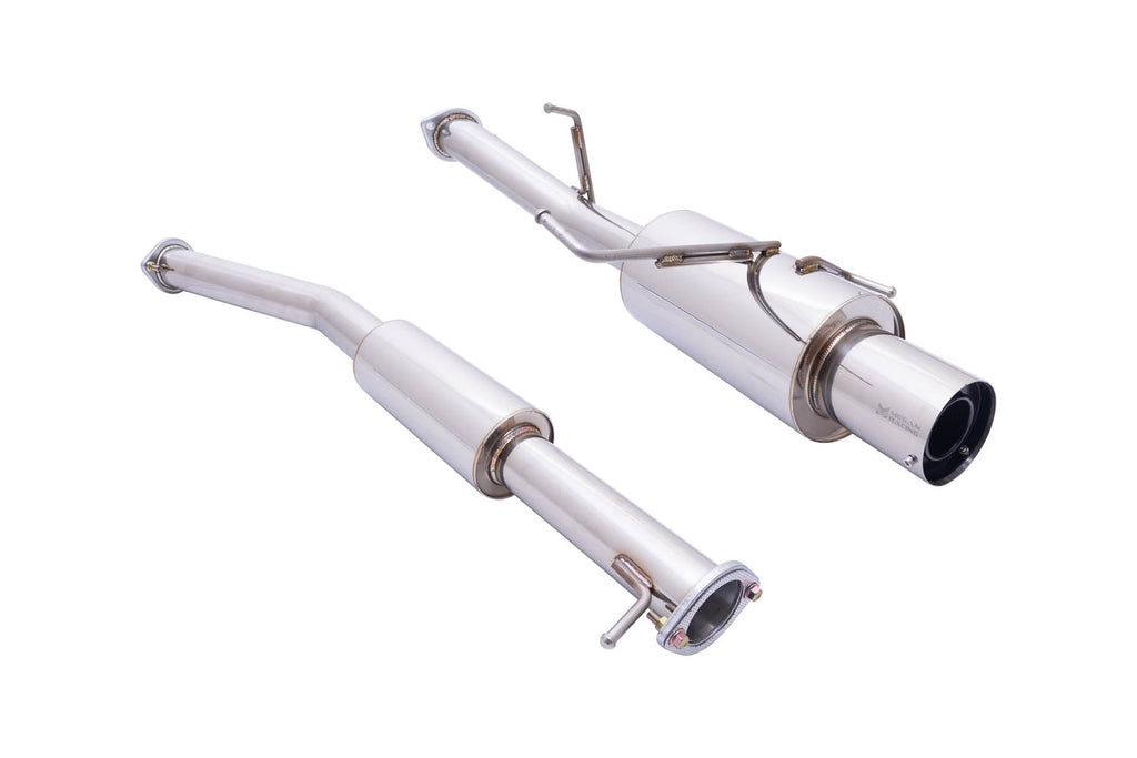 Megan Racing Cat-Back Turbo Exhaust System for Nissan 240SX 1995-1998, 3-Inch Pipe with Short Tip (view 2)