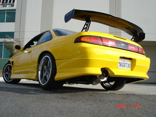 Megan Racing Cat-Back Turbo Exhaust System for Nissan 240SX 1995-1998, 3-Inch Pipe with Short Tip (view 3)