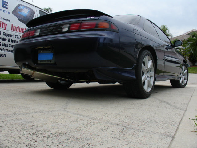 Megan Racing Cat-Back Turbo Exhaust System for Nissan 240SX 1995-1998, 3-Inch Pipe with Short Tip (view 4)
