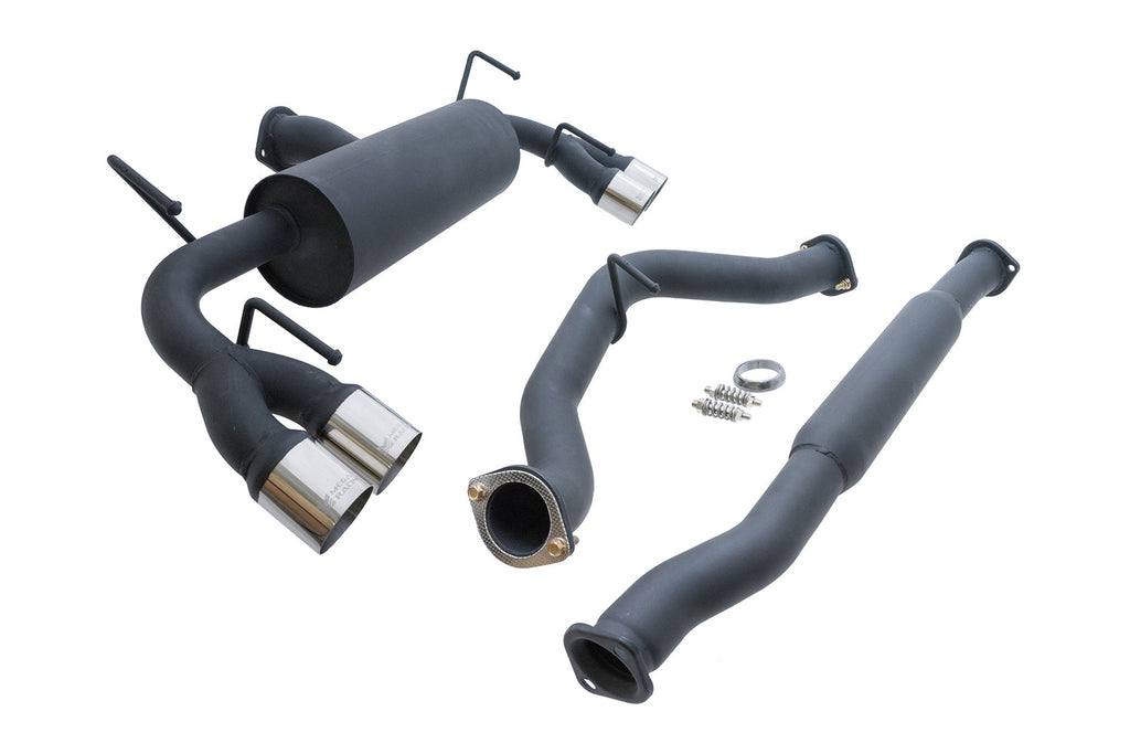 Megan Racing Cat-Back Exhaust OE RS for 2008-2014 Subaru Impreza WRX Hatchback - Titanium Alloy, Blue Tip - Various Colors (view 4)