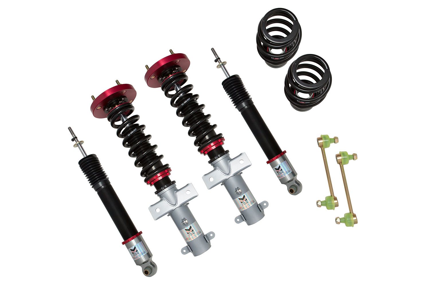 Megan Racing Coilover Damper Kit Street Series for 2005-2014 Ford Mustang - 32 Levels, Camber Adjustable Pillowball Front Top Mounts MR-C...