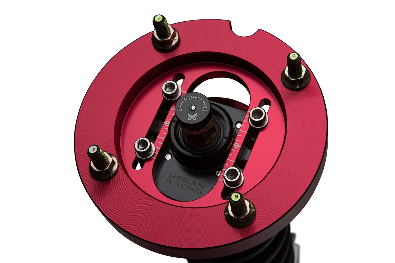 Megan Racing Coilover Damper Kit Street Series for 2005-2014 Ford Mustang - 32 Levels, Camber Adjustable Pillowball Front Top Mounts MR-C...