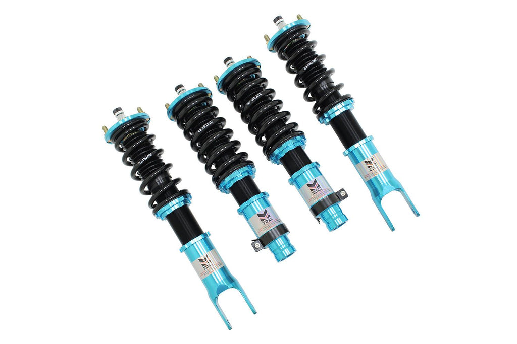 Megan Racing Coilover Damper Kit for Honda Civic 1992-2000, Acura Integra 1994-2001 - 15 Way Adjustable, Rubber Mounts, 10kg Front 5kg Re...