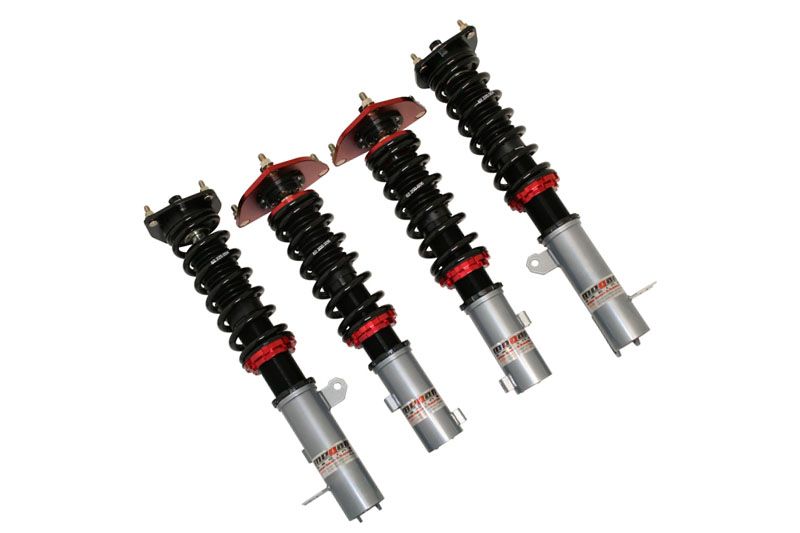 Megan Racing Coilover Damper Kit for Hyundai Tiburon 97-01 - 32-Level Adjustment, Camber Pillowball Front Mounts (view 1)