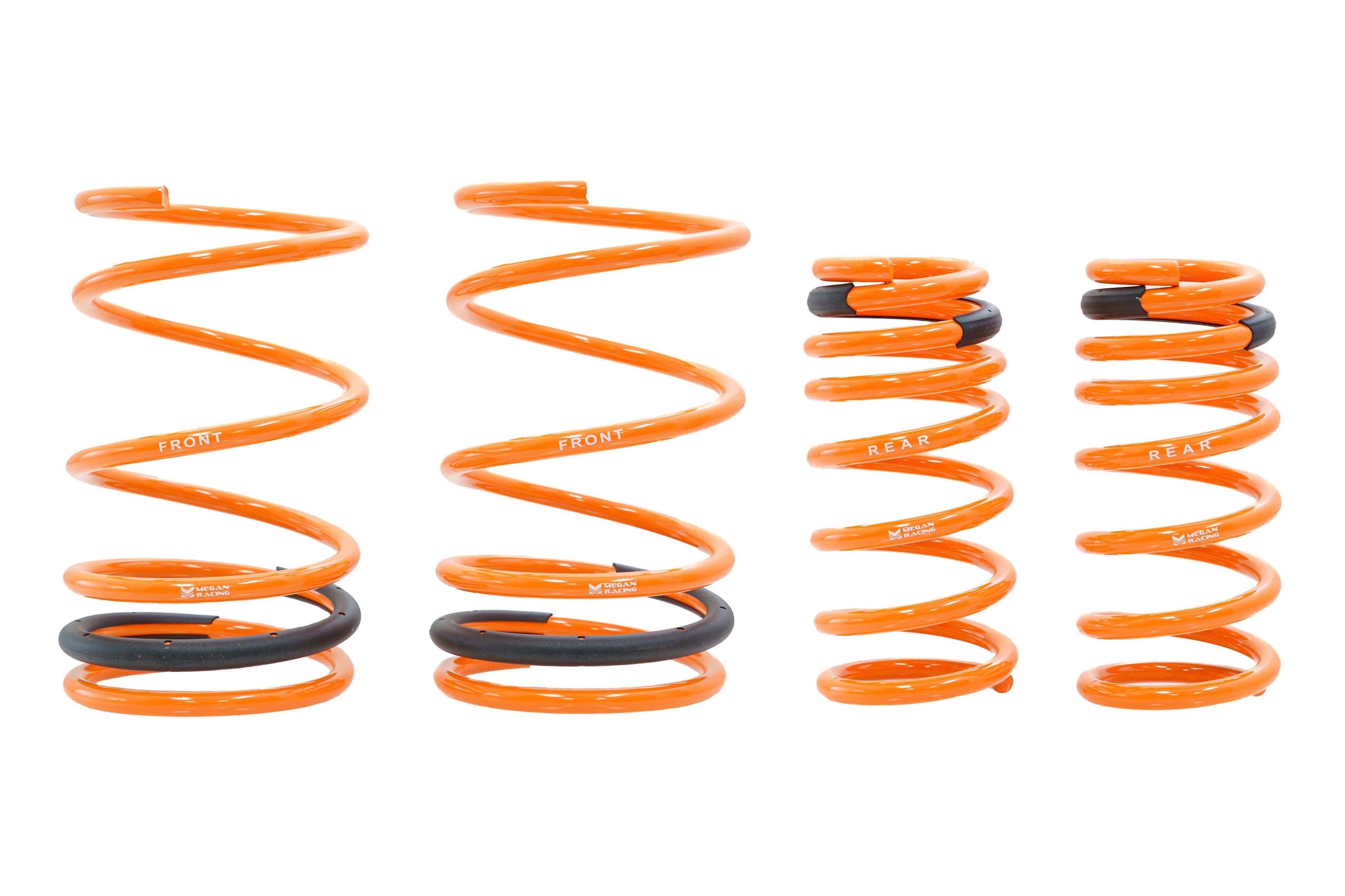 Megan Racing Lowering Springs for 2003-2006 Honda Element 2WD AWD - SAE 9254 Cold Wound Steel 38.1mm Drop MR-LS-HE03 (view 1)
