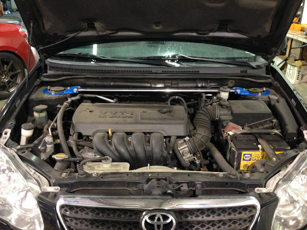 Megan Racing Strut Tower Bars Front for Toyota Corolla 03-08 Race-Spec Bar - MR-SB-TCO03FU-1P (view 3)