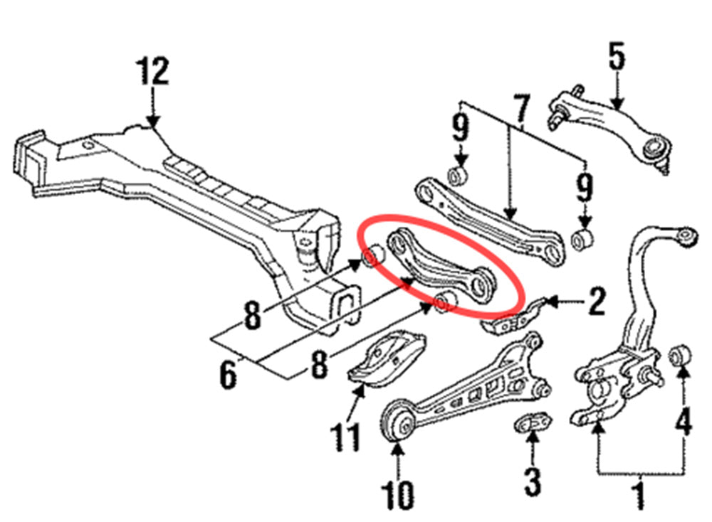 Megan Racing Rear Lower Front Toe Link Set for 1990-1997 Honda Accord - Pair MRS-HA-0170 (view 2)