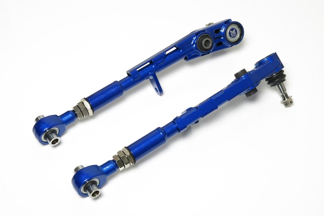 Megan Racing Rear Lower Camber Arm for 1992-2000 Lexus SC300/SC400 Lightweight Steel Alloy Hard Rubber Bushings Turnbuckle Adjustment - MRS-LX-0410