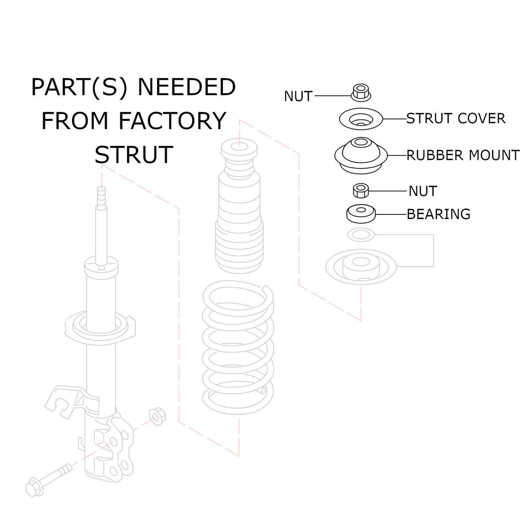 Godspeed Nissan Versa Note (E12) 2014-19 MonoSS Coilovers
