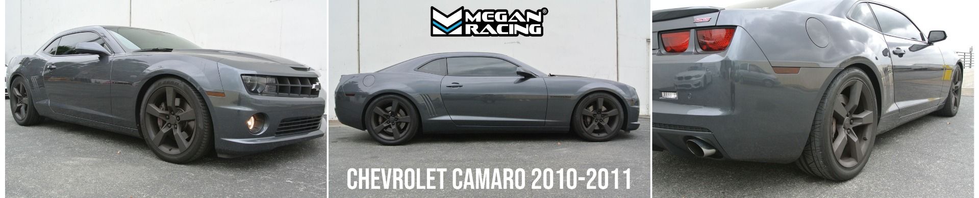 Megan Racing Lowering Springs for 2010-2011 Chevy Camaro Coupe, SAE 9254 Steel, Powder Coated, Front Drop 27.94mm, Rear Drop 47.72mm MR-L...