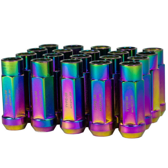 Godspeed New Type 3-X 55mm Steel Open End Lug Nuts 20 pcs. Set M12 X 1.25 (view 10)