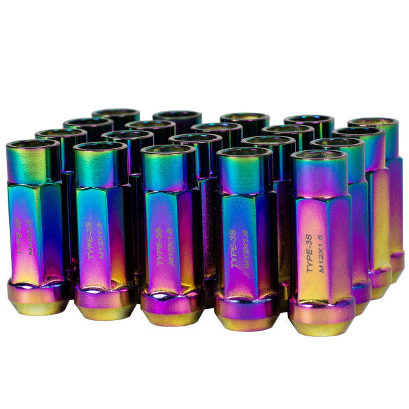 Godspeed New Type 3-X 55mm Steel Open End Lug Nuts 20 pcs. Set M12 X 1.5 (view 9)