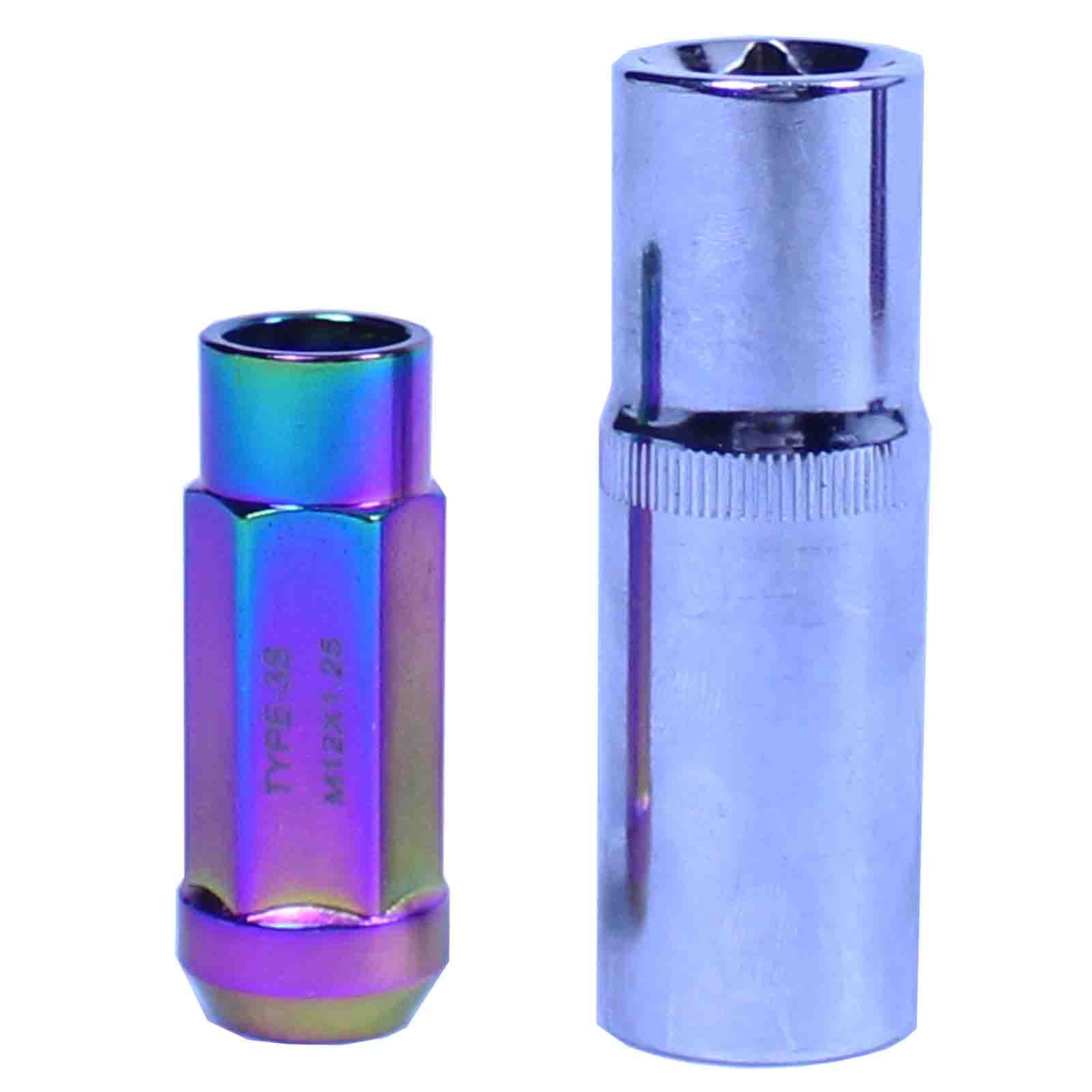 Godspeed New Type 3-X 55mm Steel Open End Lug Nuts 20 pcs. Set M12 X 1.25 (view 12)