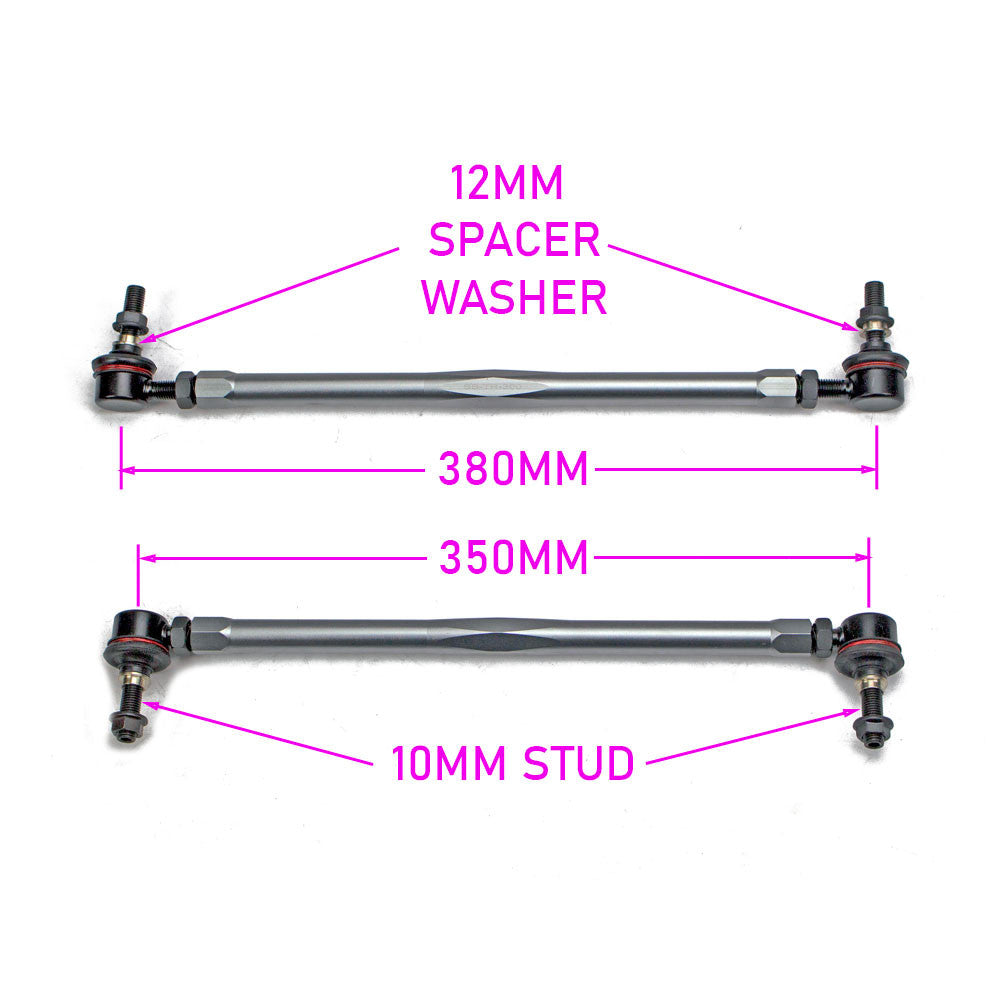 Godspeed Toyota Prius 2010-2015, Front Sway Bar Links Adjustable, OE Replacement Length