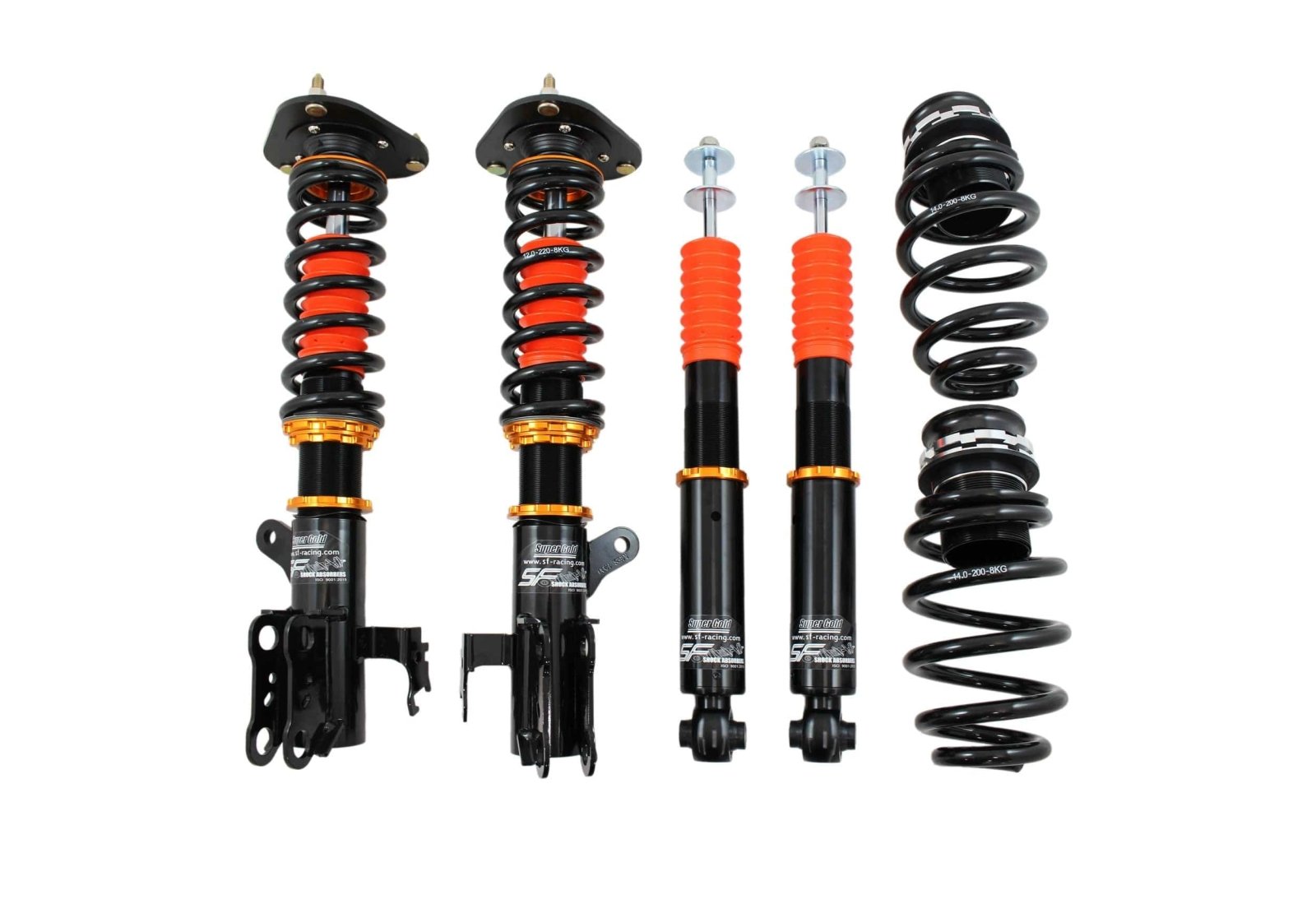 SF Racing Track Coilovers for 2017+ Tesla Model 3 AWD