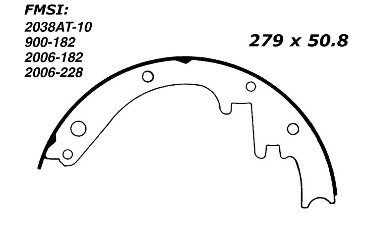 Porterfield Brake Shoes for 1962 CHEVROLET CORVETTE