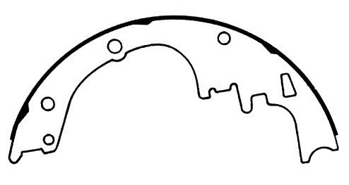 Porterfield Brake Shoes for 1967 PONTIAC FIREBIRD w/Front Discs