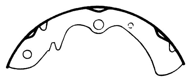 Porterfield Brake Shoes for 1971 MAZDA RX 2