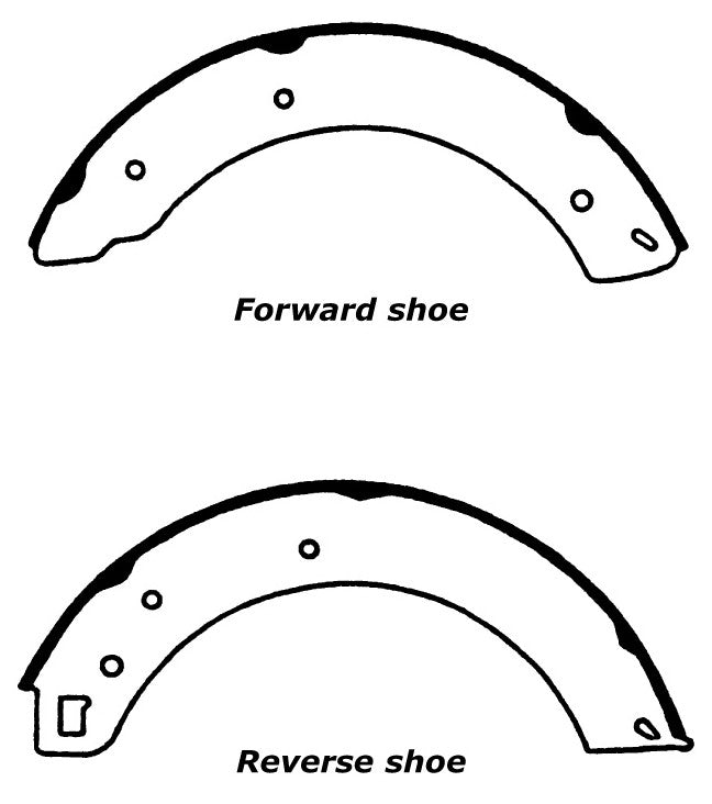 Porterfield Brake Shoes for 1968 MG MGC