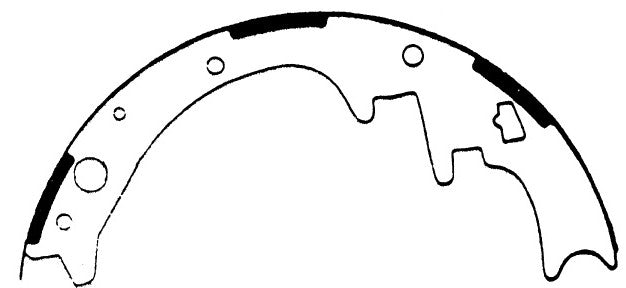 Porterfield Brake Shoes for 1996 DODGE DAKOTA 4WD 10'' Rear Shoe