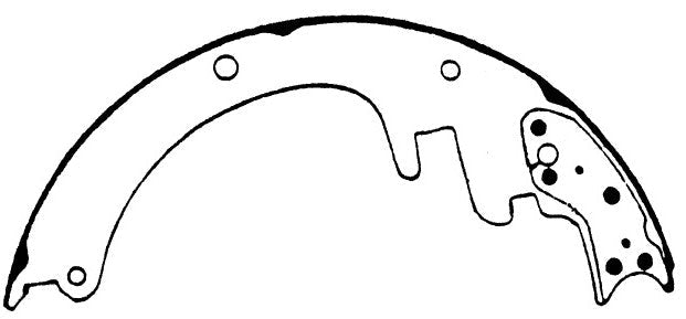 Porterfield Brake Shoes for 2000 CHEVROLET SUBURBAN 2500 2WD 13 x 3 1/2" rear shoe