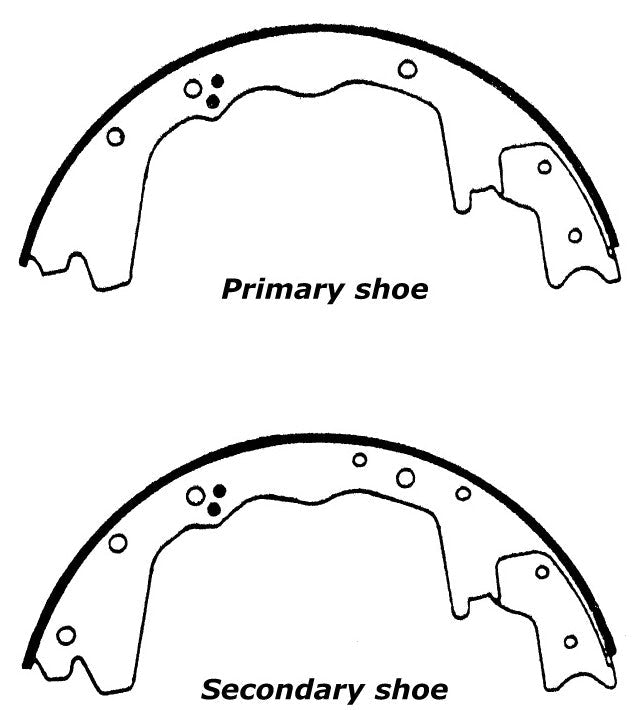 Porterfield Brake Shoes for 1996 FORD F350 1 Ton 2WD DRW  3 1/2 Rear Shoe