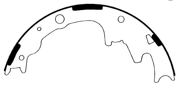 Porterfield Brake Shoes for 1995 FORD RANGER 4WD 9" Rear Shoe
