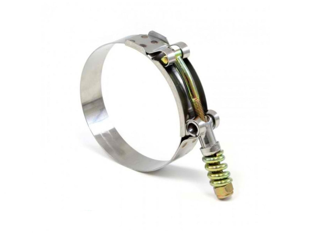HPS Performance Products HPS Stainless Steel Spring Loaded T-Bolt Hose Clamp SAE 140 for 5" ID hose - Effective Size: 5.24"-5.55" (view 1)