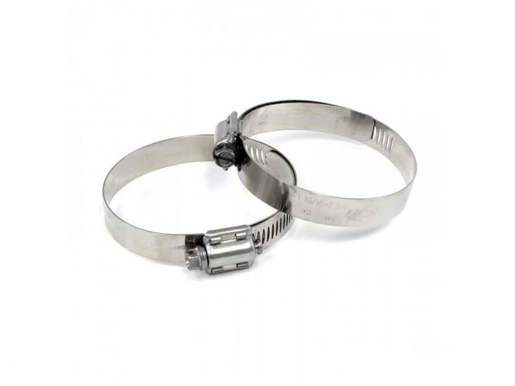 HPS Performance Products HPS Stainless Steel Worm Gear Liner Hose Clamp SAE 44 2pc Pack 2-5/16" - 3-1/4" (59mm-83mm) (view 1)